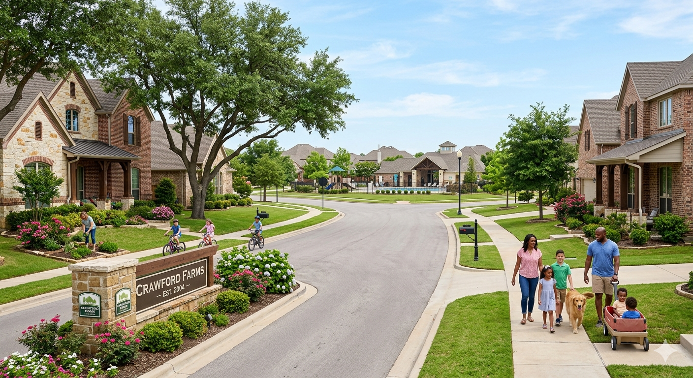Crawford Farms Arlington, Texas: Real Estate Guide to North Arlington's Family Community