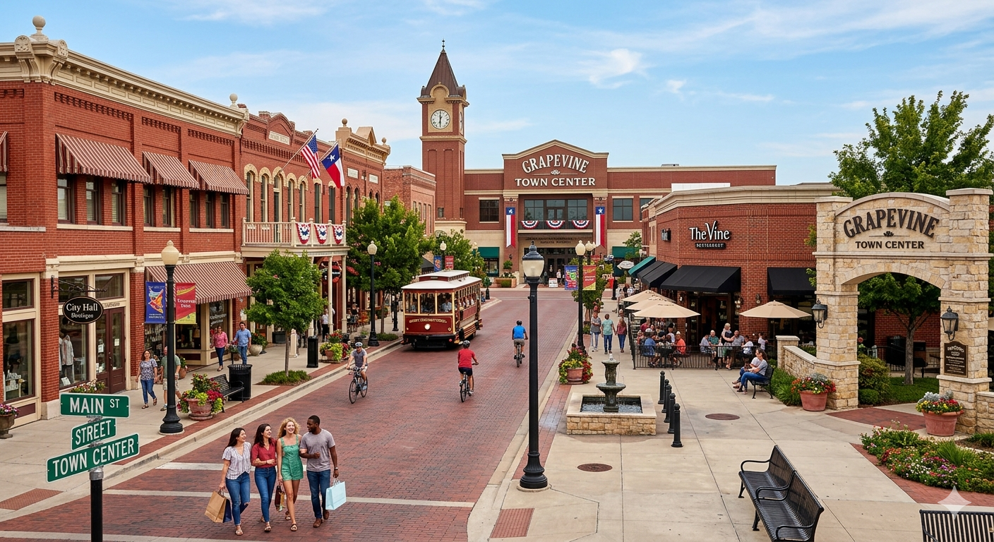 Grapevine Towne Center Area: Real Estate Guide to the Heart of the Mid-Cities Corridor