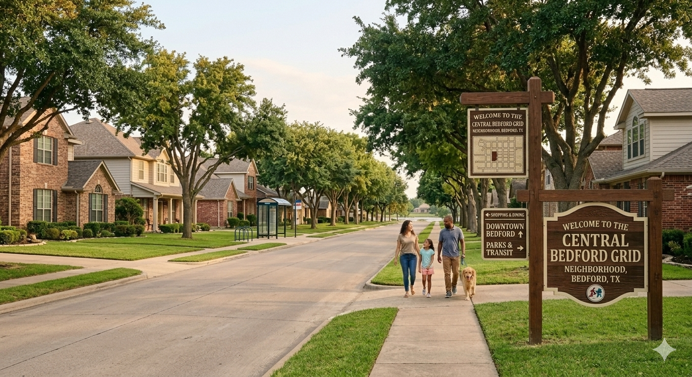 Central Bedford Grid Neighborhoods: Real Estate Guide to the Heart of Bedford's Residential Market