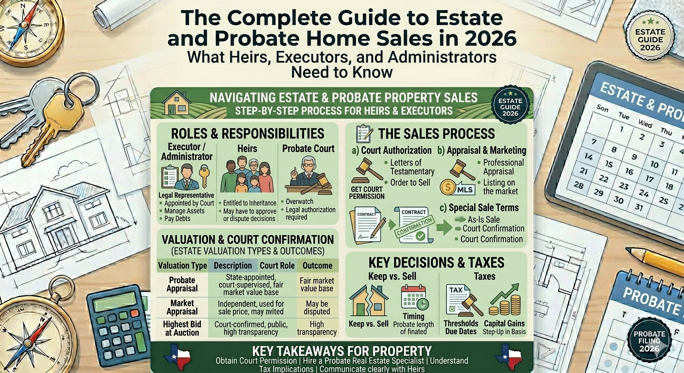 The Complete Guide to Estate and Probate Home Sales in Grapevine in 2026: What Heirs, Executors, and Administrators Need to Know
