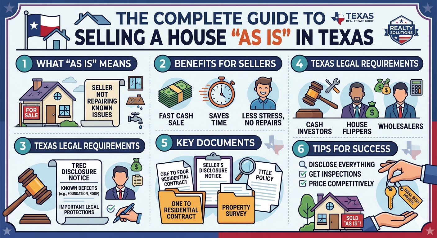 THE COMPLETE GUIDE TO SELLING A HOUSE AS IS IN TEXAS