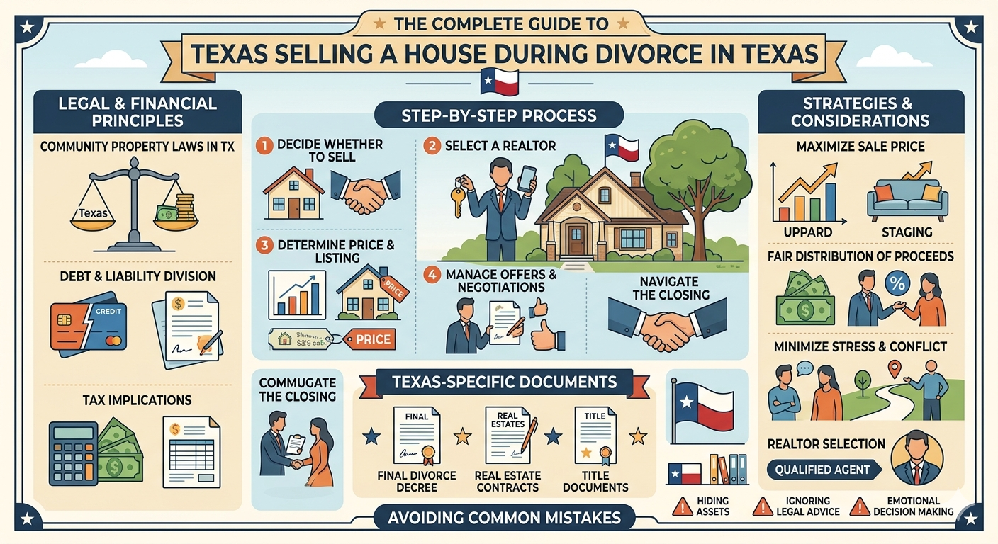 THE COMPLETE GUIDE TO SELLING A HOUSE DURING DIVORCE IN TEXAS