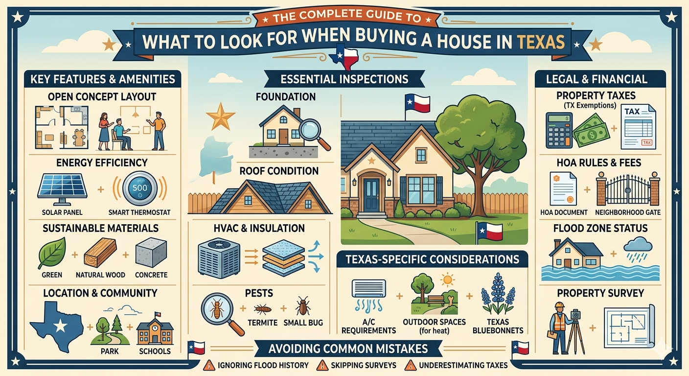 THE COMPLETE GUIDE TO WHAT TO LOOK FOR WHEN BUYING A HOUSE IN TEXAS