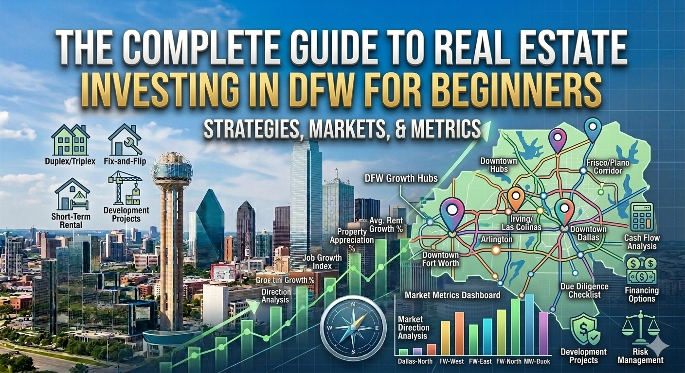 THE COMPLETE GUIDE TO REAL ESTATE INVESTING IN DFW FOR BEGINNERS