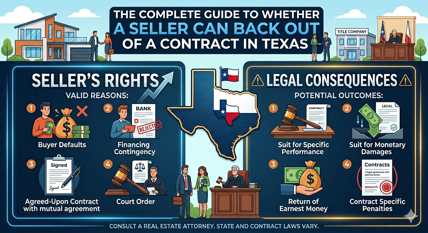 THE COMPLETE GUIDE TO WHETHER A SELLER CAN BACK OUT OF A CONTRACT IN TEXAS