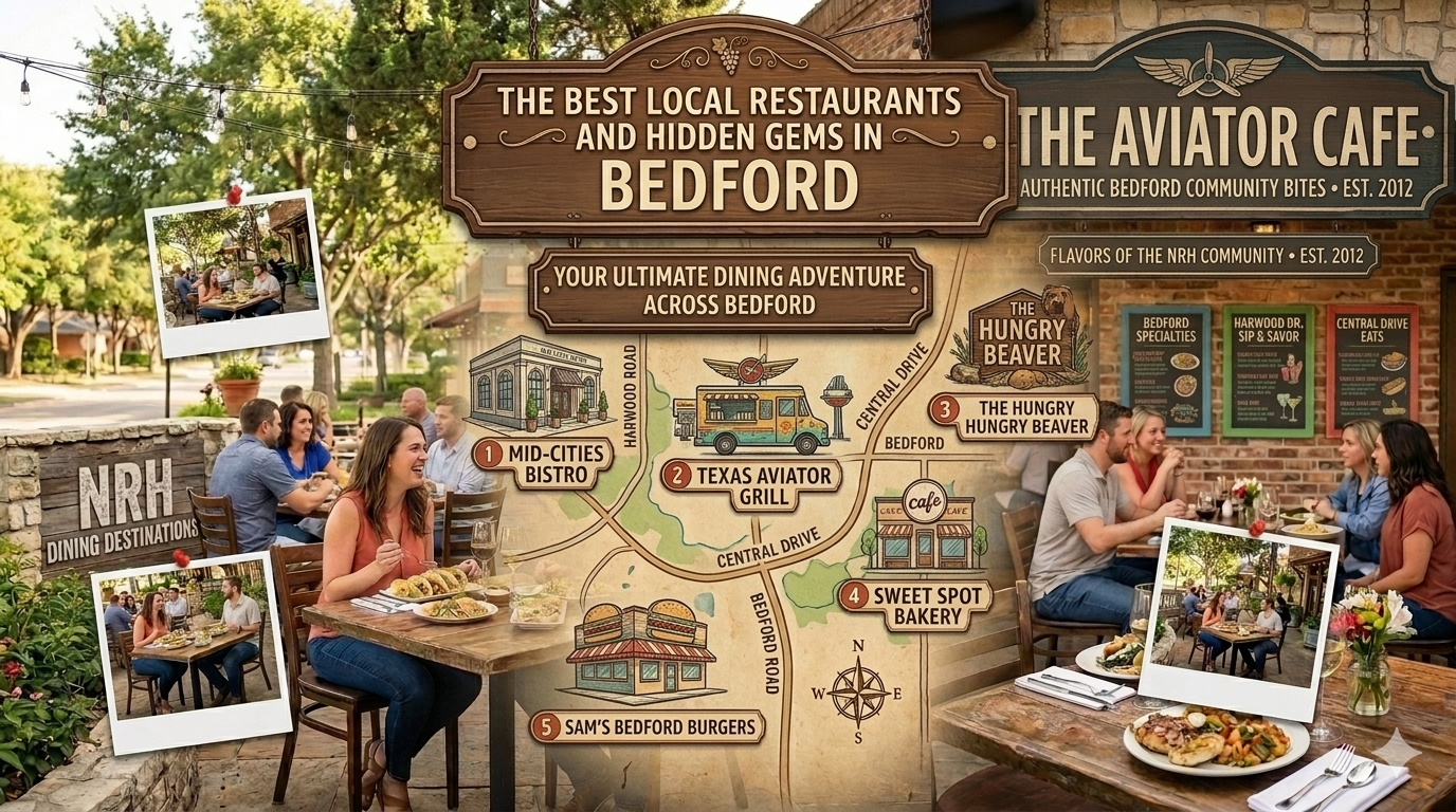 THE BEST LOCAL RESTAURANTS AND HIDDEN GEMS IN BEDFORD