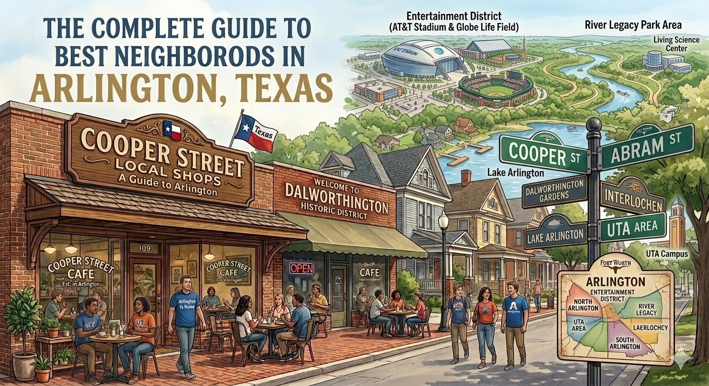 THE COMPLETE GUIDE TO THE BEST NEIGHBORHOODS IN ARLINGTON, TEXAS
