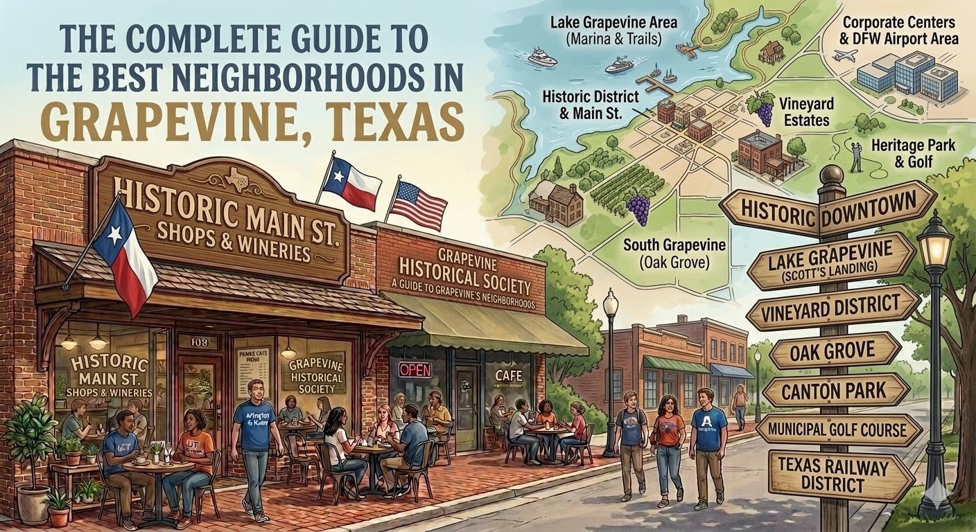 THE COMPLETE GUIDE TO THE BEST NEIGHBORHOODS IN GRAPEVINE, TEXAS