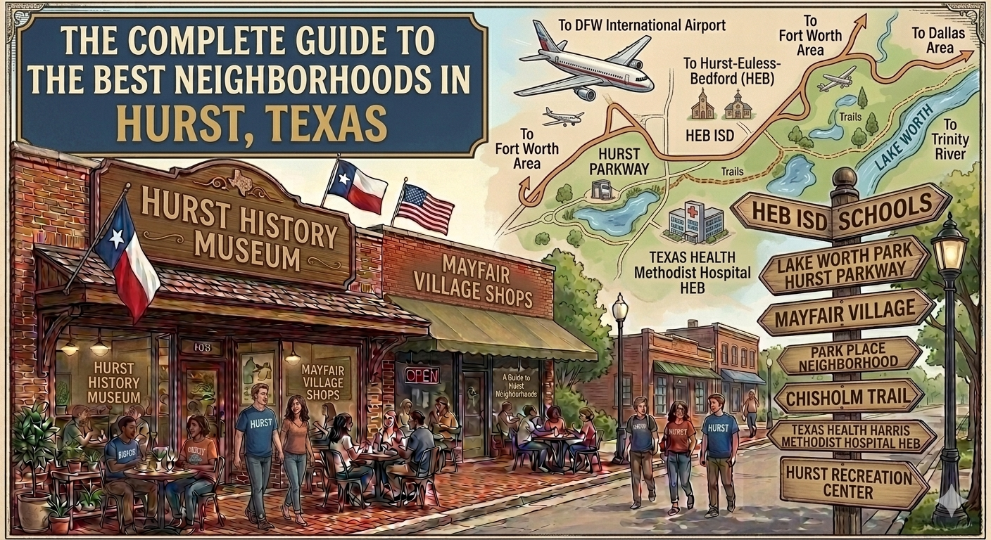 THE COMPLETE GUIDE TO THE BEST NEIGHBORHOODS IN HURST, TEXAS