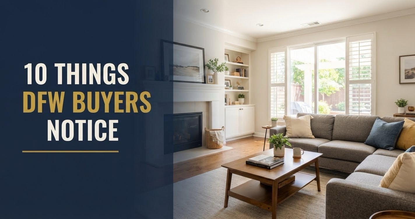 10 Things DFW Buyers Notice the Second They Walk In (And How to Fix Them Before You Lis