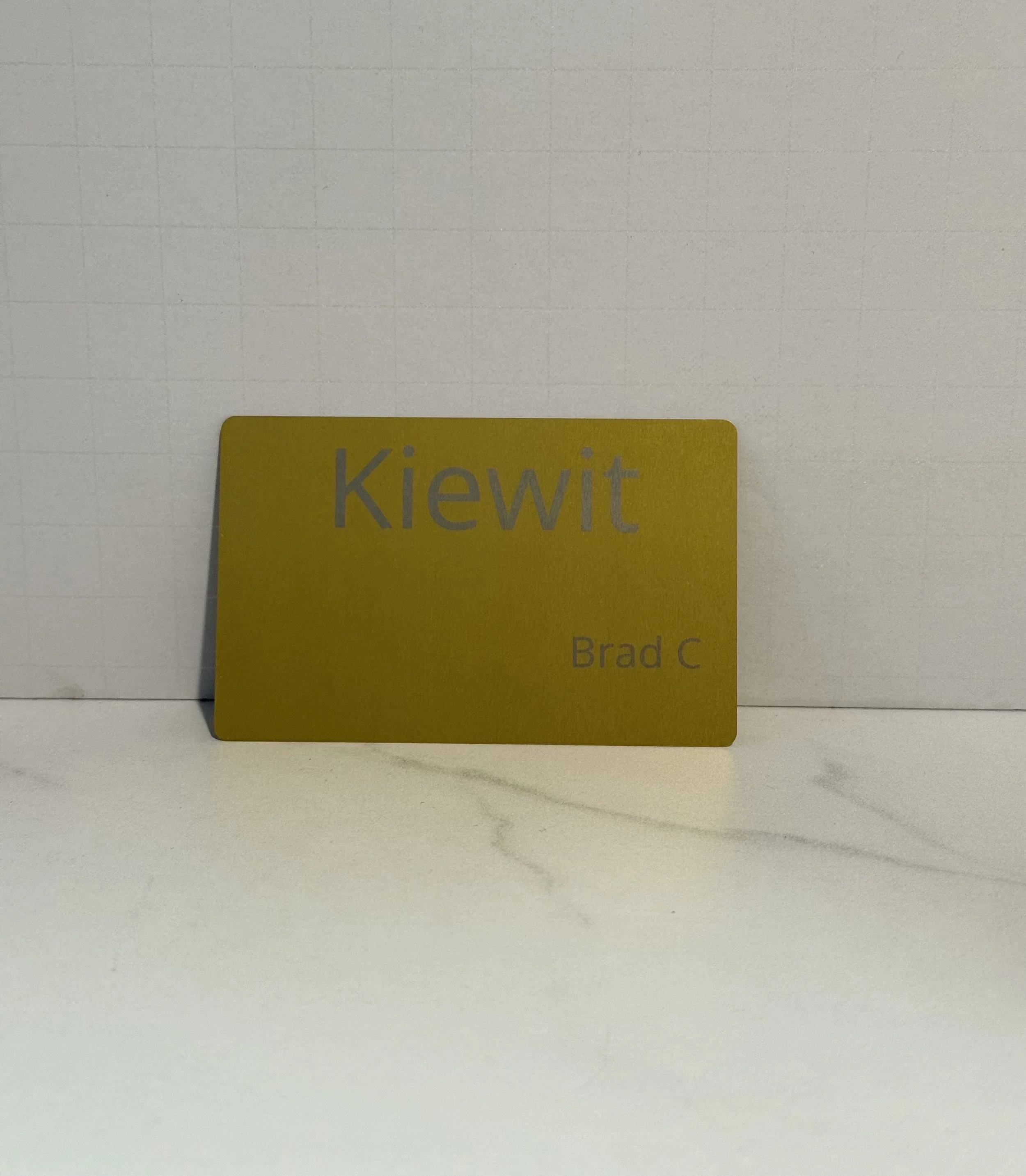 Custom 0.21mm Aluminum Business Cards