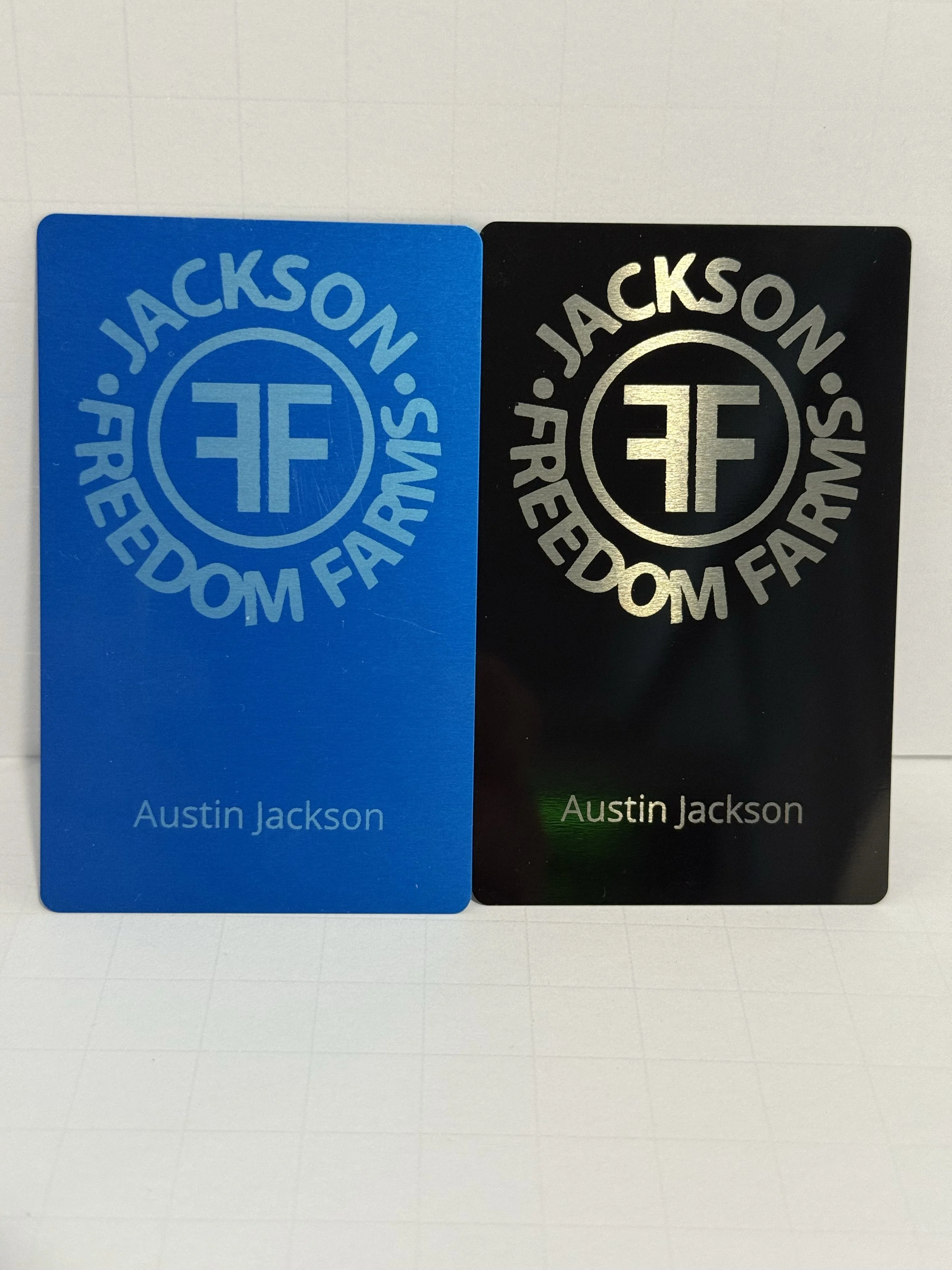 Custom Business Cards Multiple Colors 0.21mm Aluminum