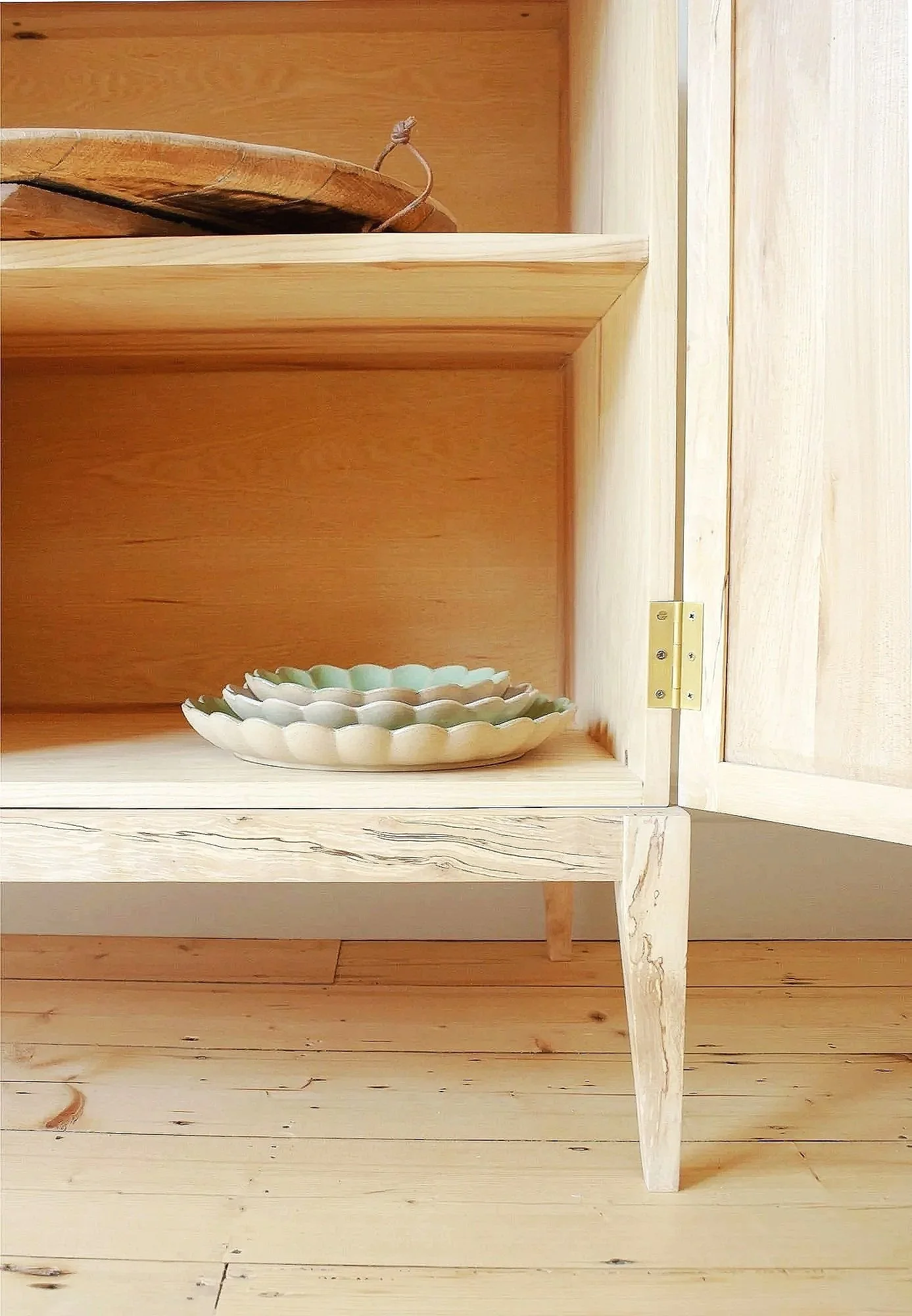detail of a bespoke alcove cabinet made for a victorian terrace in Bristol