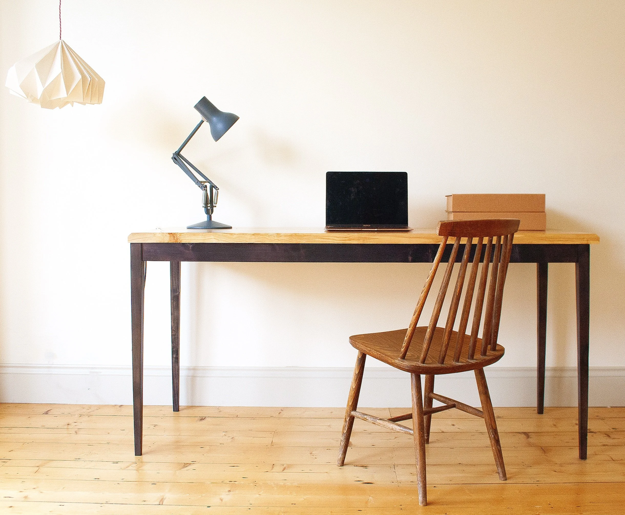 The Calder Table by Trew & Bold a slim table easily purposed as a home office