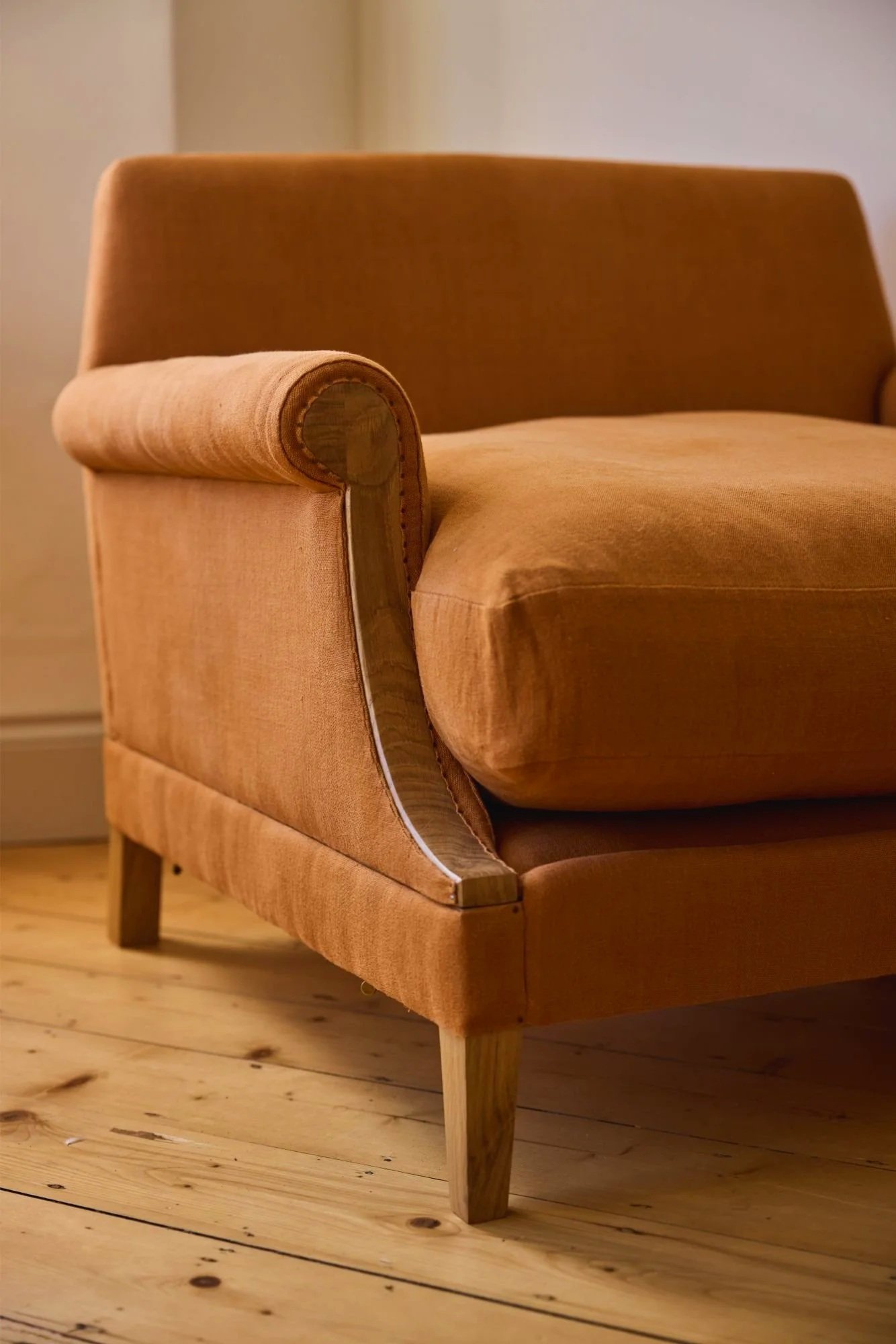 detail of 'the aldan' a made to order design by furniture studio Trew and Bold