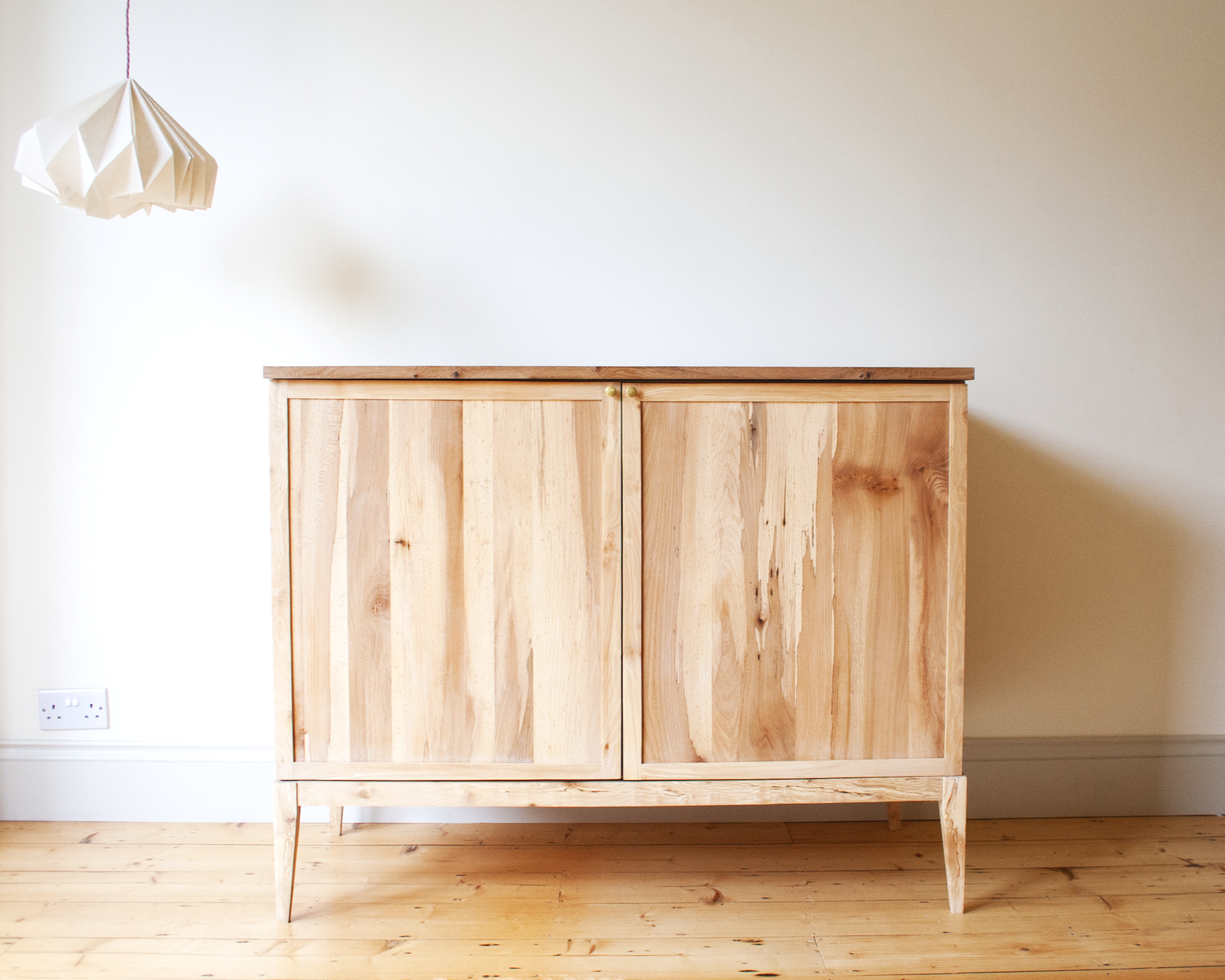 The Farrow cabinet a timeless cabinet made with a mixture of British timber elm, ash, birch