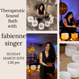 therapeutic sound bath with fabienne