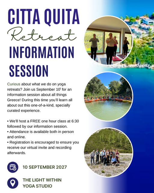 INFORMATION SESSION: Citta quita yoga retreat in greece 2027