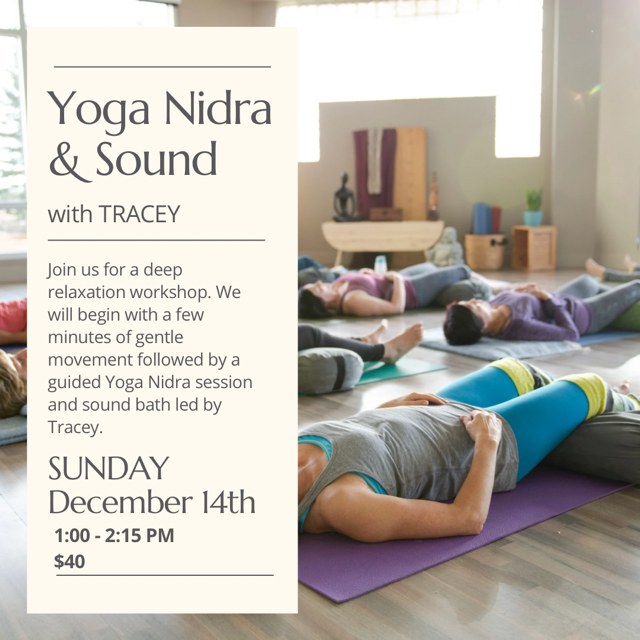 Yoga Nidra and Sound with Tracey Eltringham, E-RYT 500