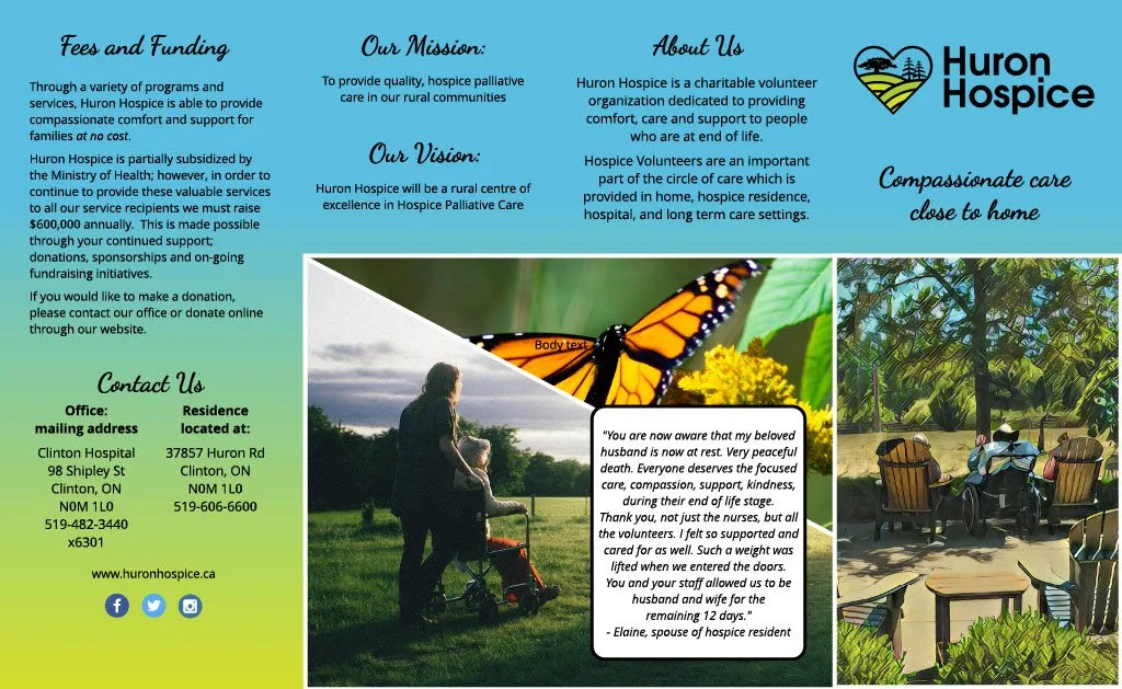 About Huron Hospice Brochure page 1