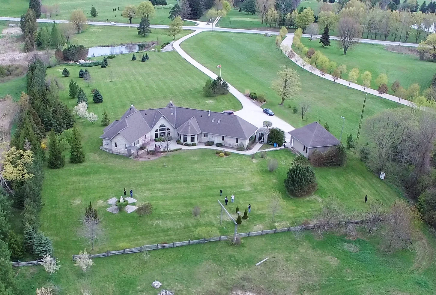 The backyard at Huron Hospice, where the entrance to the Memorial Forest (and Tranquility Trail) will be available for everyone to enjoy.