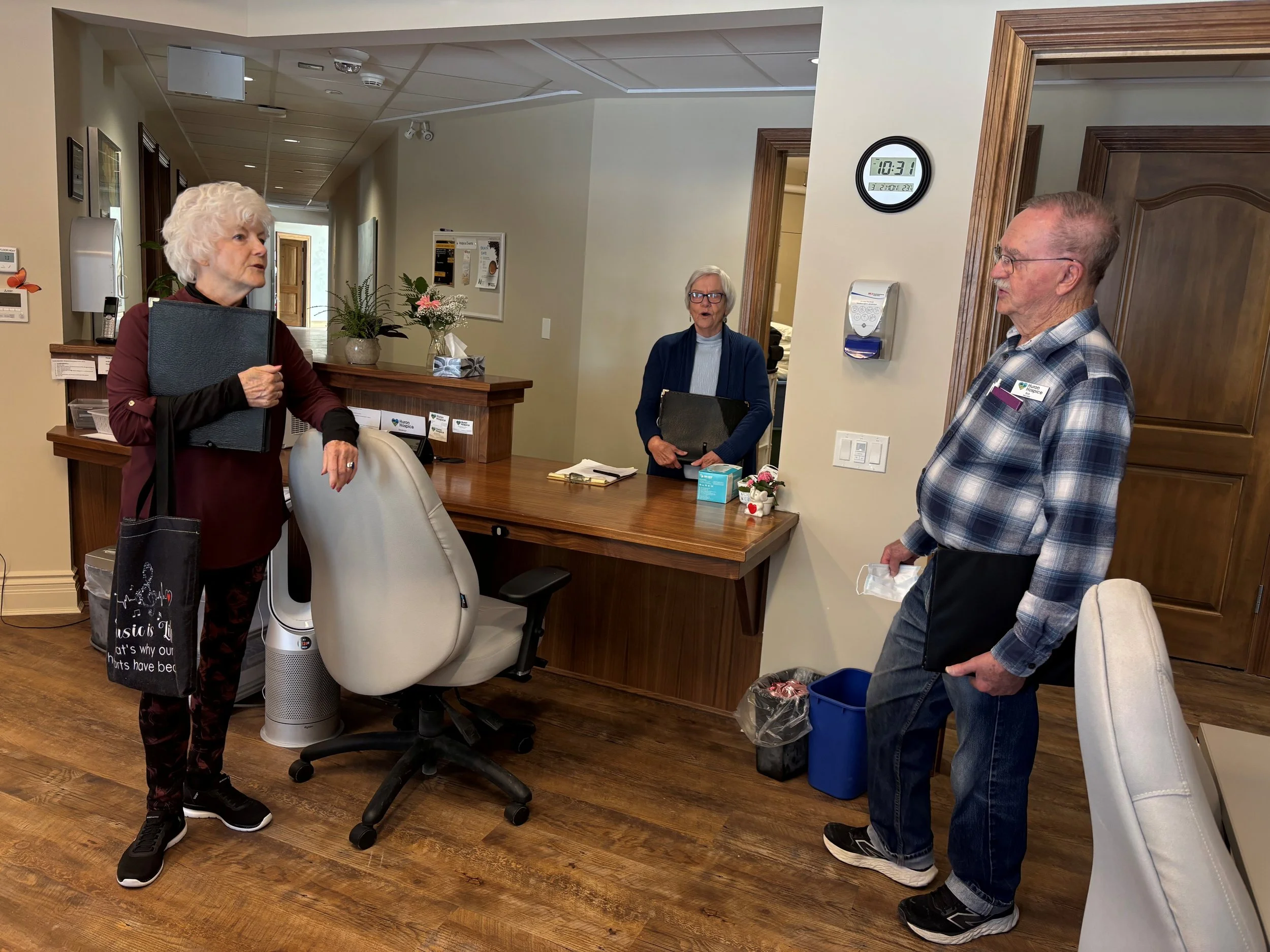 Billie, Bob and Holly singing for the nurses.jpg