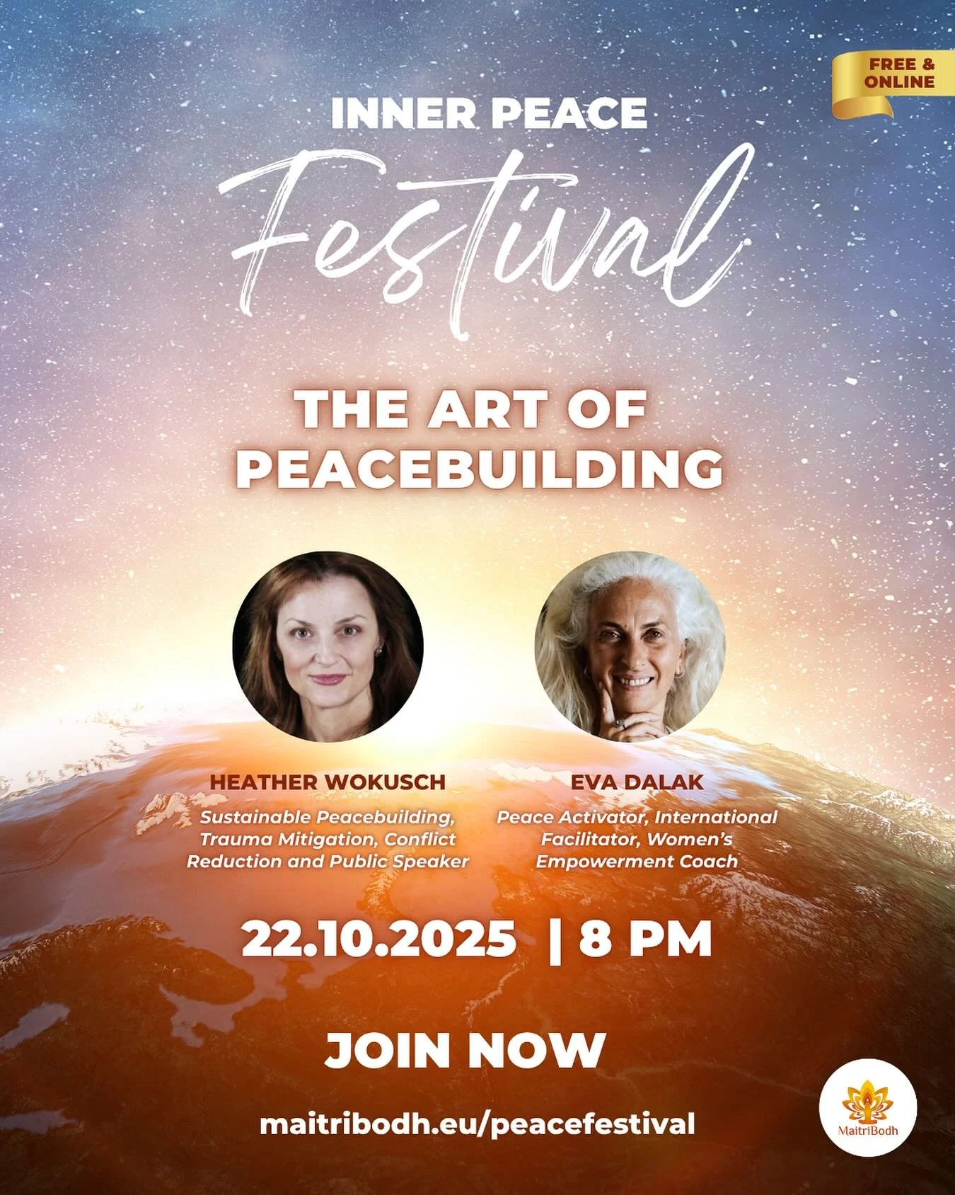 I&rsquo;m honoured to join as a Voice of Peace at the upcoming Inner Peace Festival (7 Oct &ndash; 8 Nov 2025). 🌍✨ 

In a world that feels heavy with fear and uncertainty, we have a chance to flood the web with love, unity and peace. Because peace i