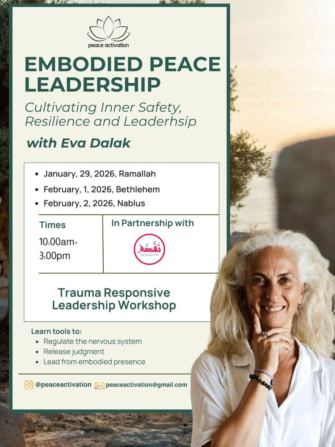 Follow us in Israel  as we travel to provide peace activation  menthodology