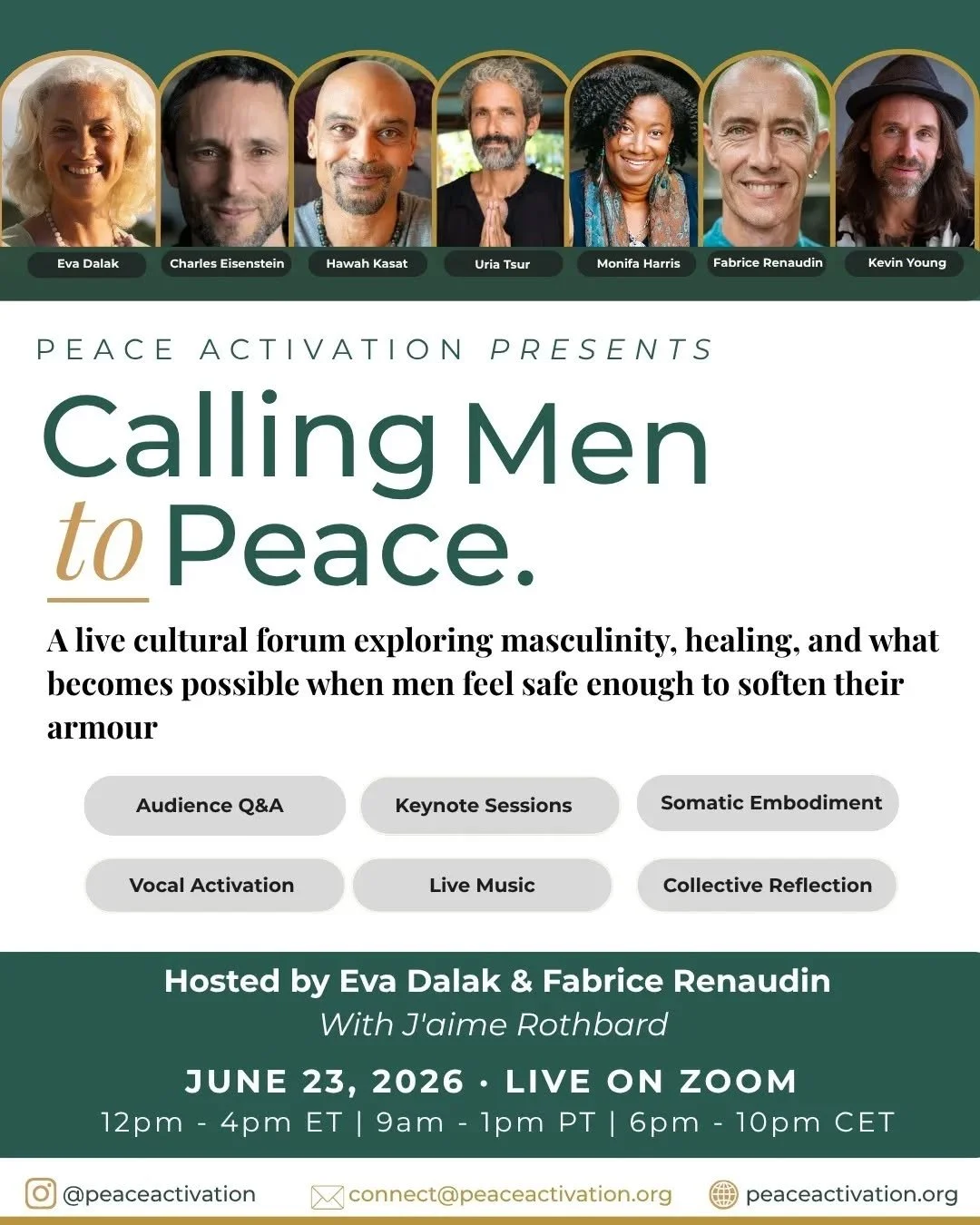 We are honored to bring you a conversation of our times. 
  A live cultural forum exploring masculinity, healing, and what becomes possible when men feel safe enough to soften their armour.

This is the question we are gathering around on June 23rd. 