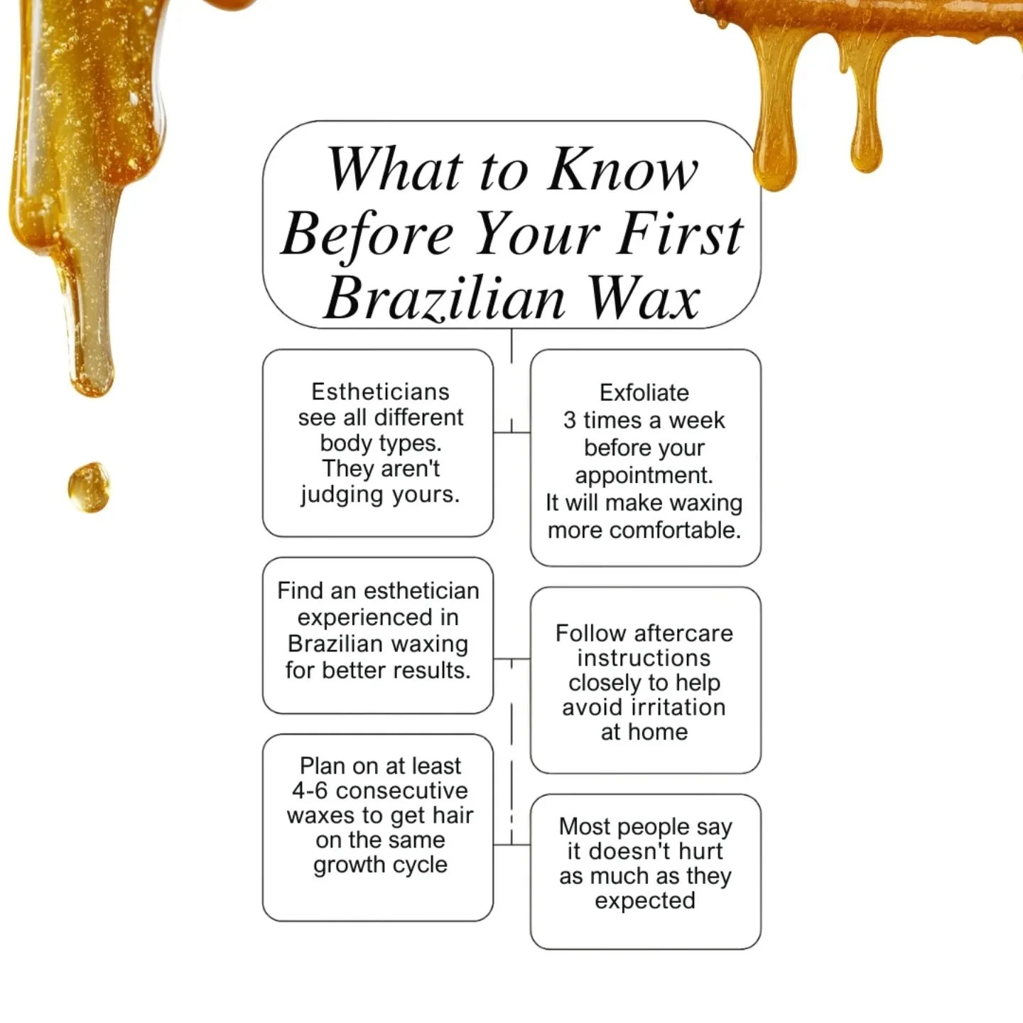 Nervous about your first Brazilian?
 Don&rsquo;t be.
I've seen every body type. I'm not judging , I'm perfecting 😉✨
Exfoliate, stay consistent, follow aftercare&hellip; and I promise it&rsquo;s not as bad as TikTok makes it sound.

Take advantage of