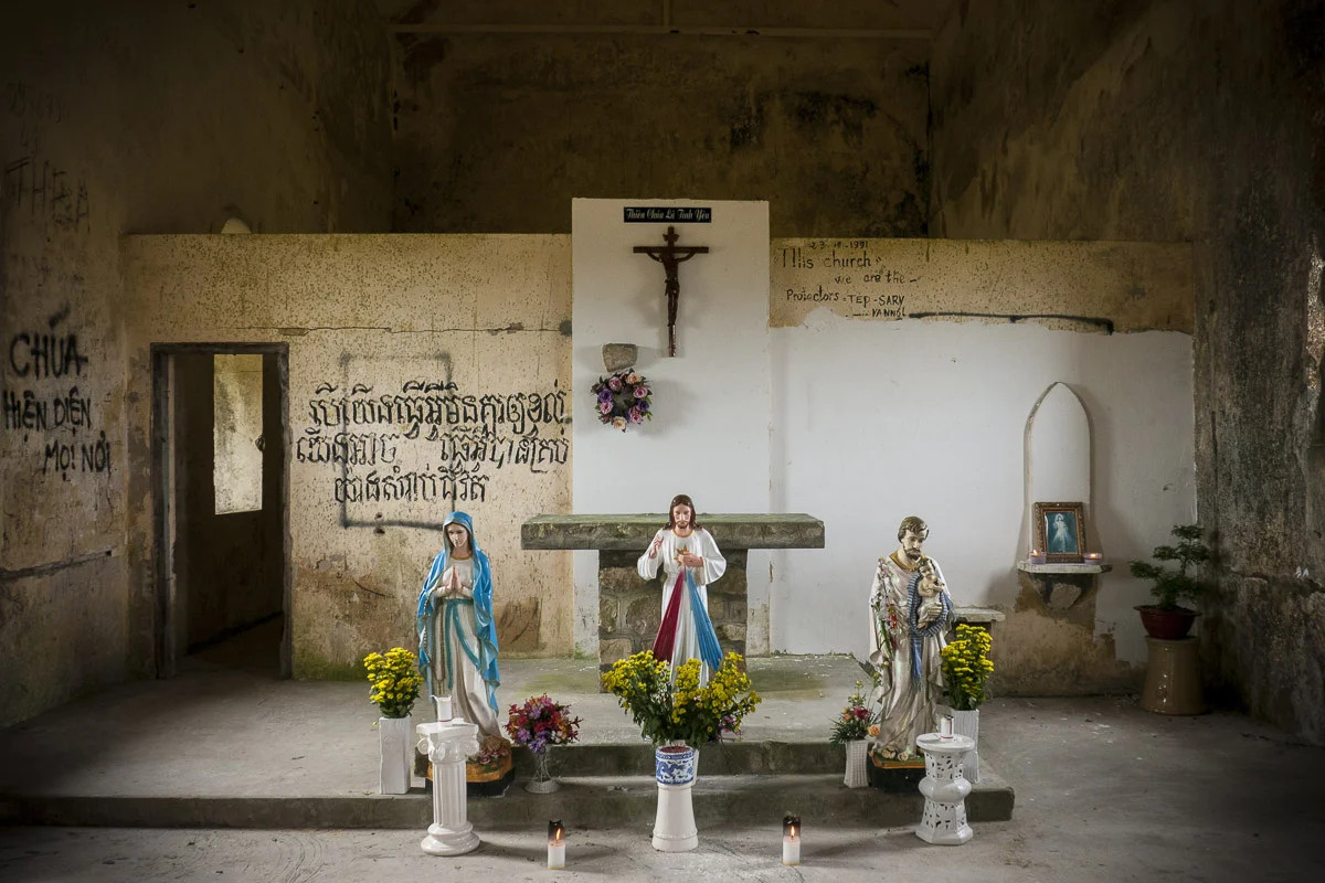 The Spooky Church at Bokor Hill-Station