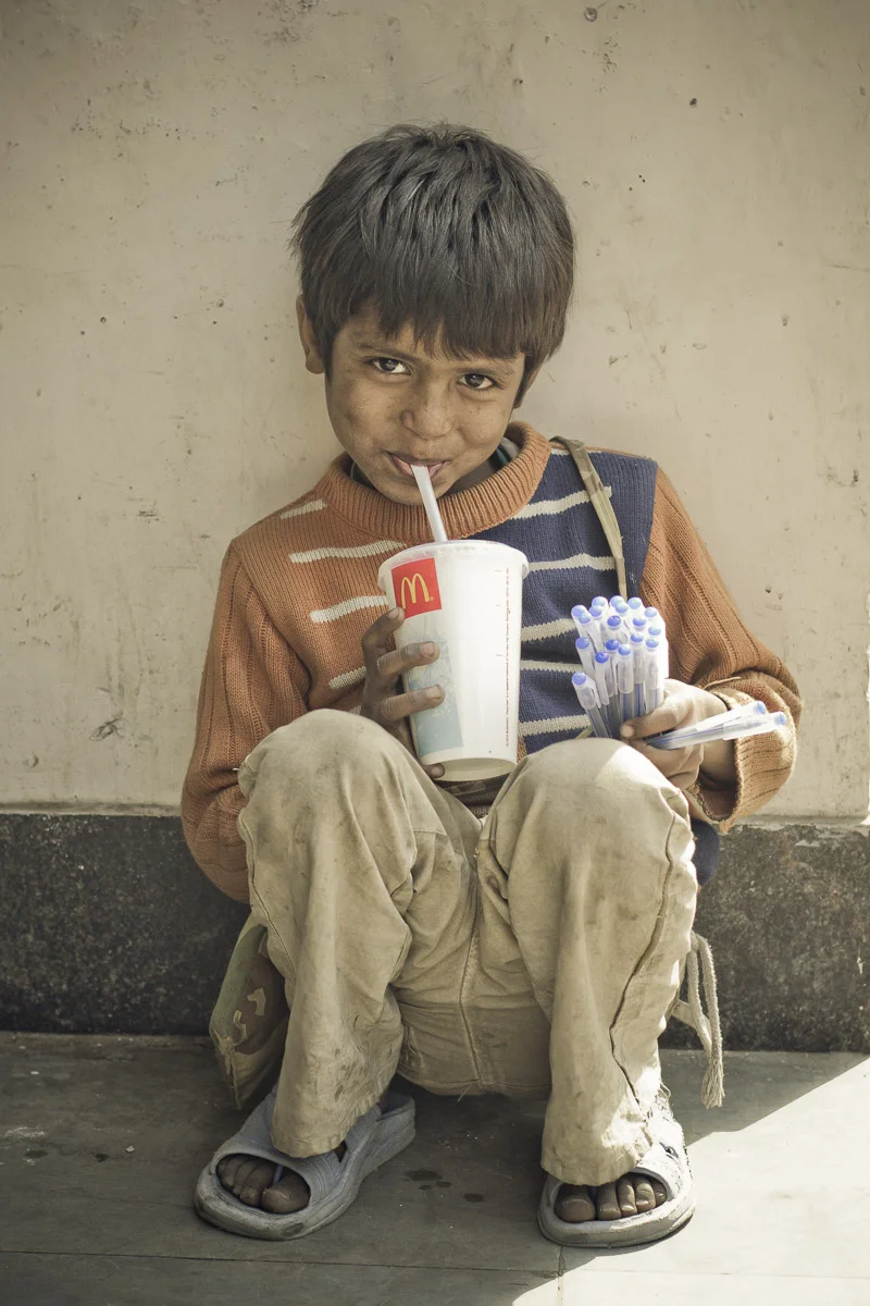 The boy and Macdonalds