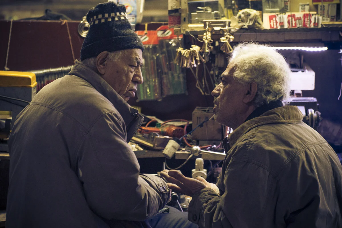 Old friends, cold weather, heated conversation
