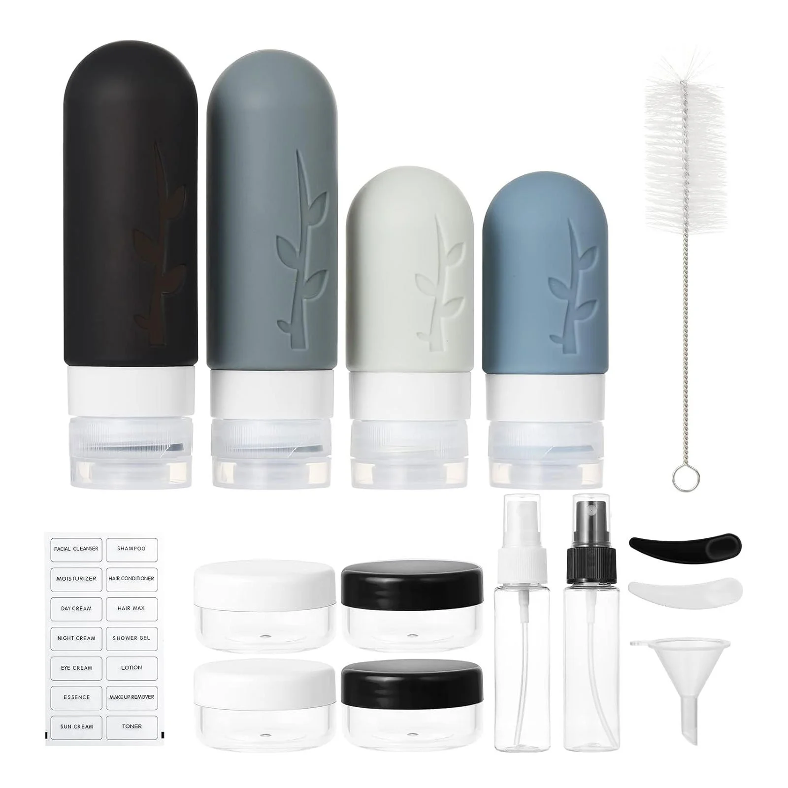 Travel Toiletry Bottles 18-Pack TSA Approved