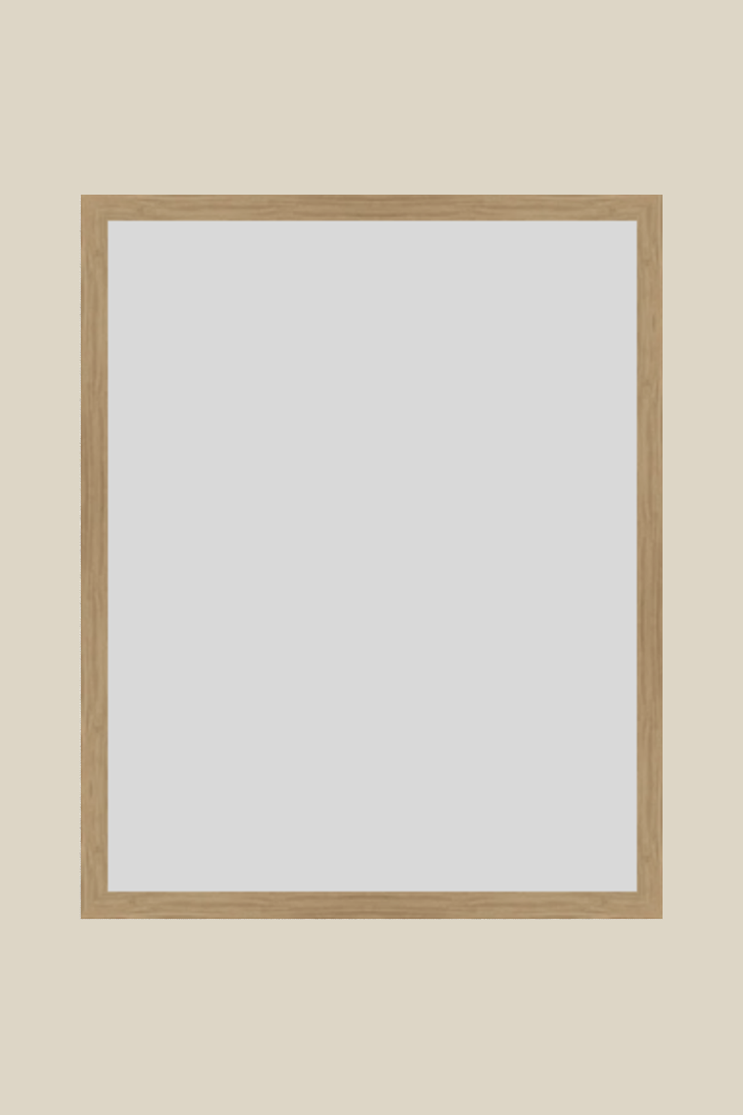 Raw Oak Wood UV Protection Low Glare 16x20 Frame