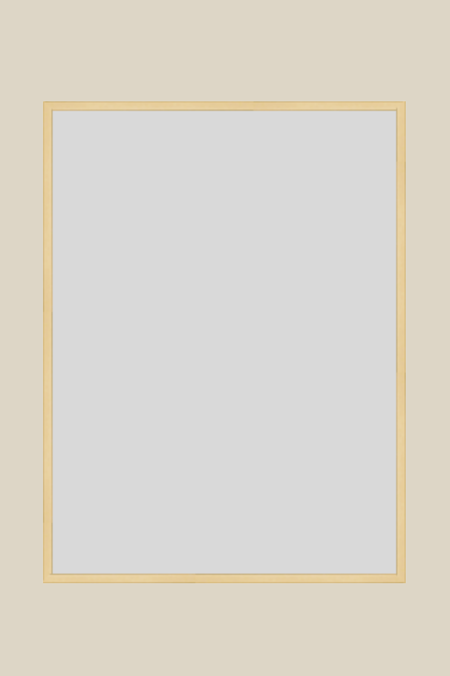 Champagne Gold Metal UV Protection Low Glare 16x20 Frame