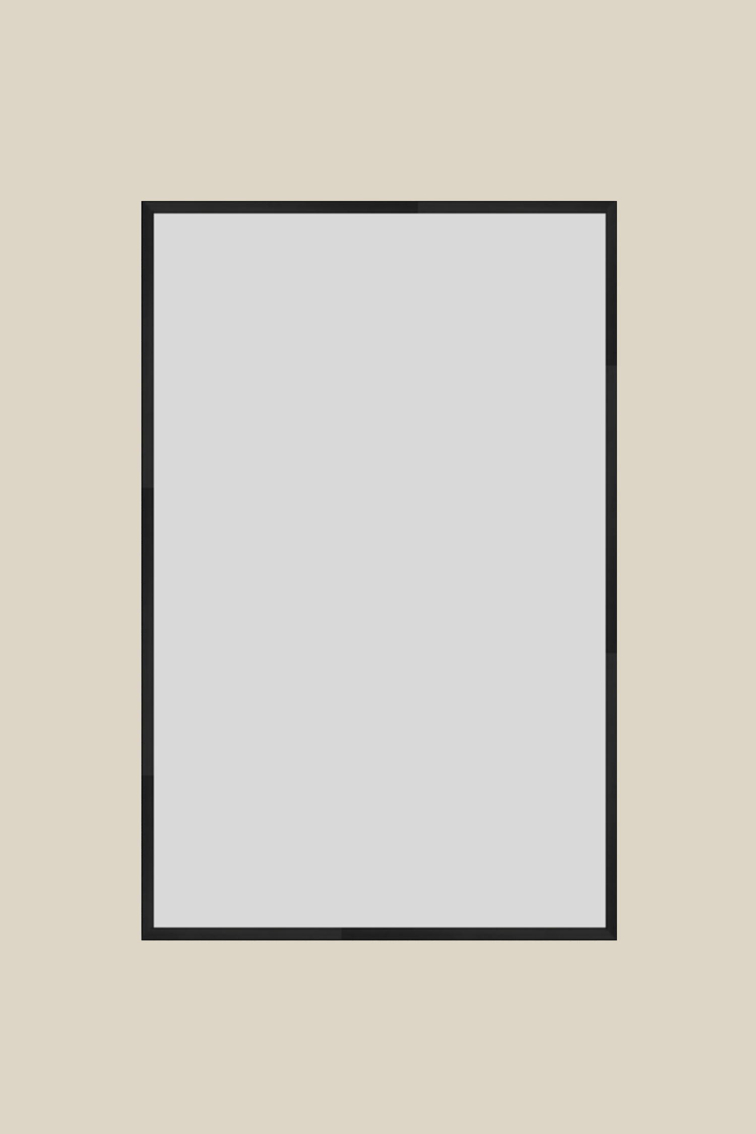 Black Metal UV Low Glare 11x17 UV Protection Low Glare Frame