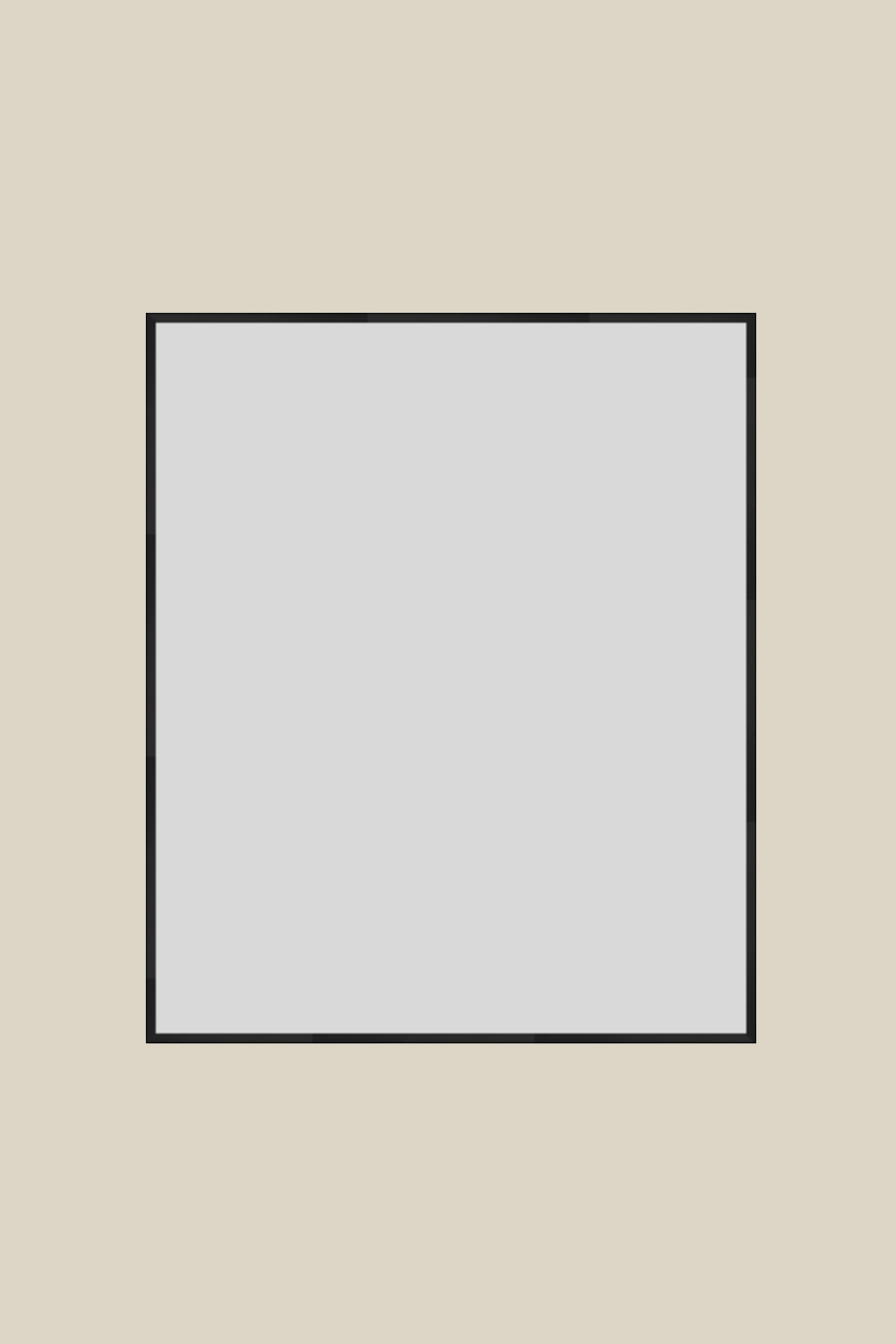 Black Metal 20x24 Custom Frame with Low Glare and UV Protection