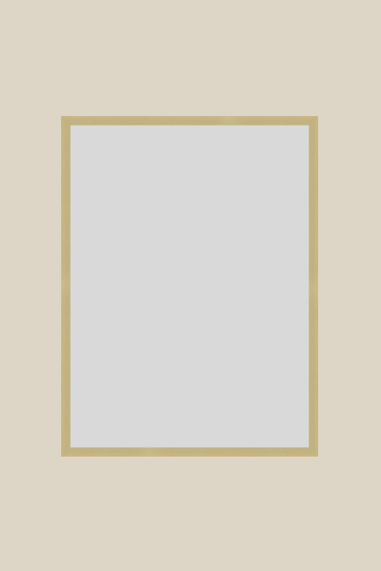 Brushed Gold Metal 12x16 Custom Low Glare UV Protection Frame