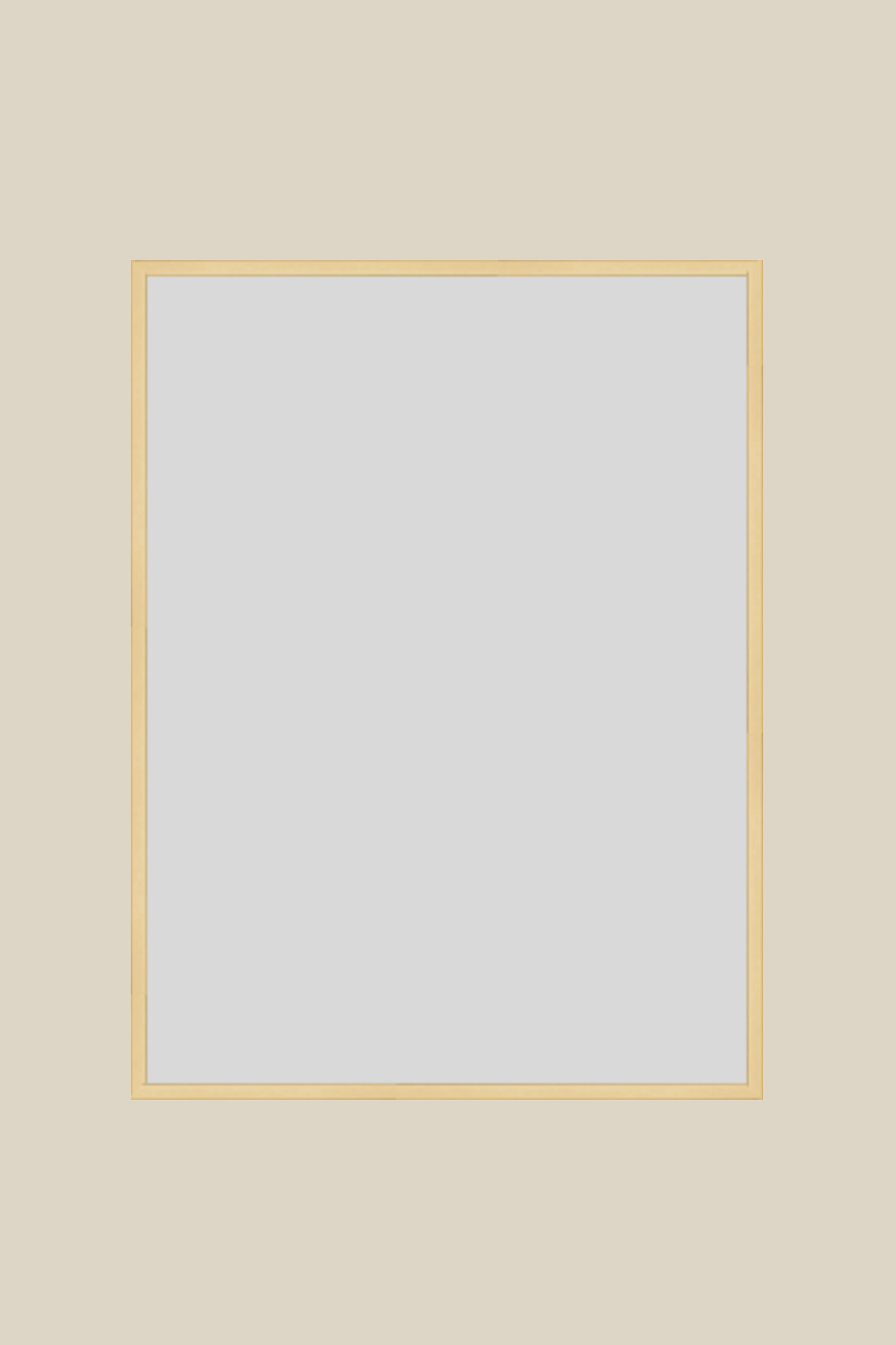 Champagne Gold Metal UV Low Glare 12x16 UV Protection Low Glare Frame