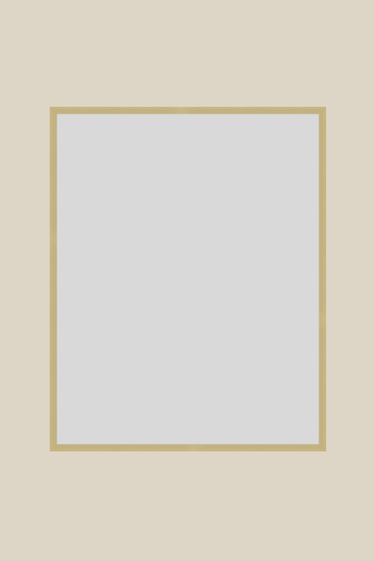 Brushed Gold Metal 16x20 Custom Low Glare UV Protection Frame