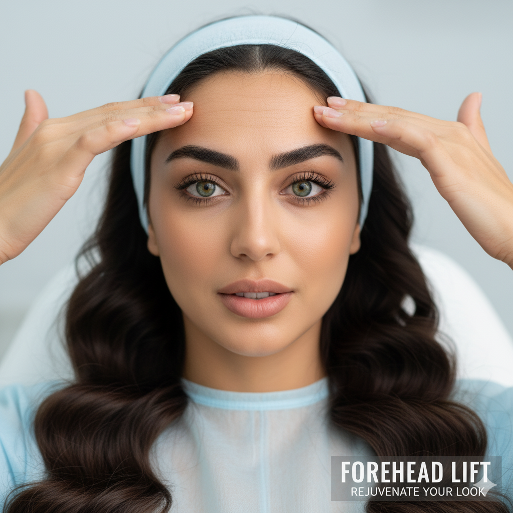 Forehead lift + Basic upper eyelid lift