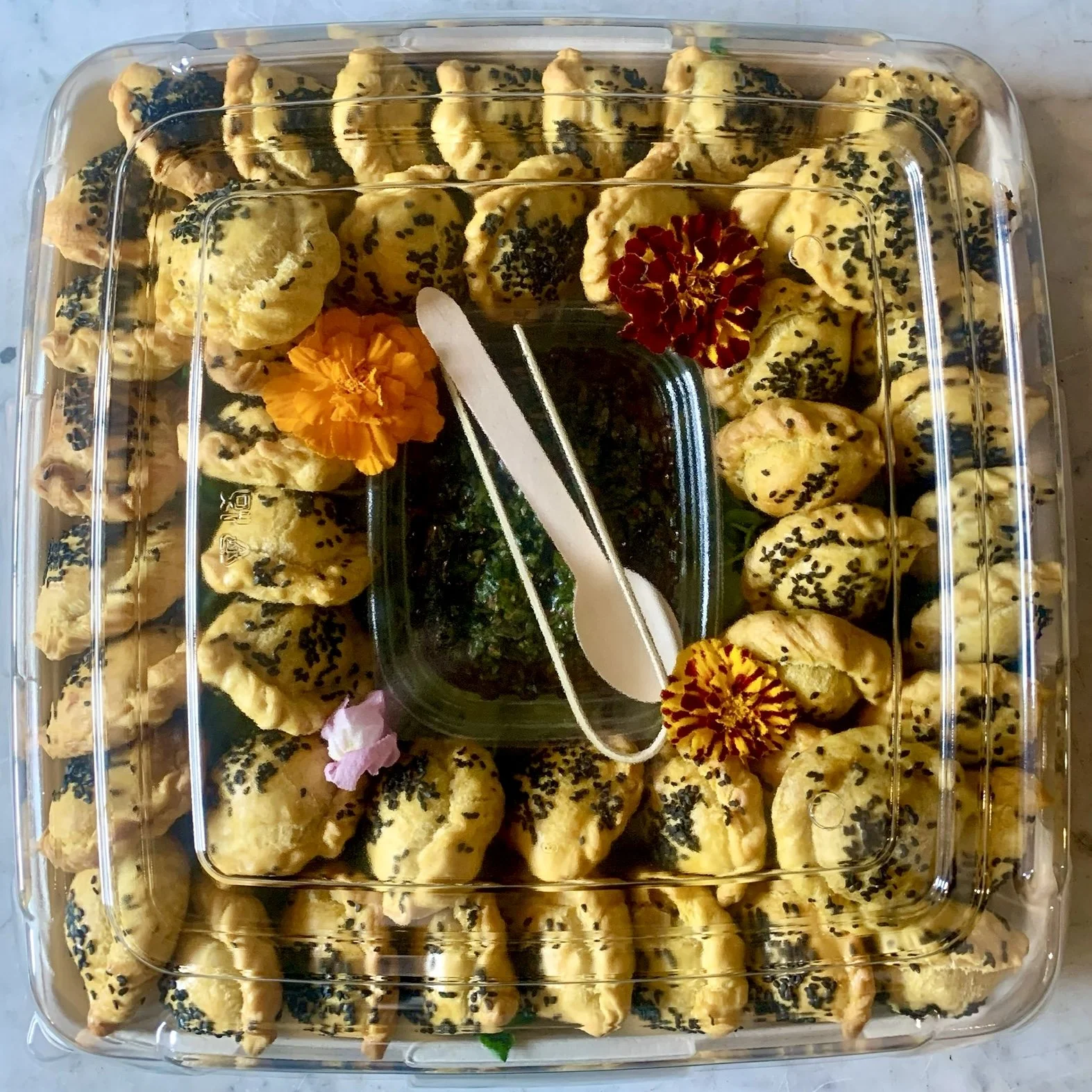 seasonal empanada platters