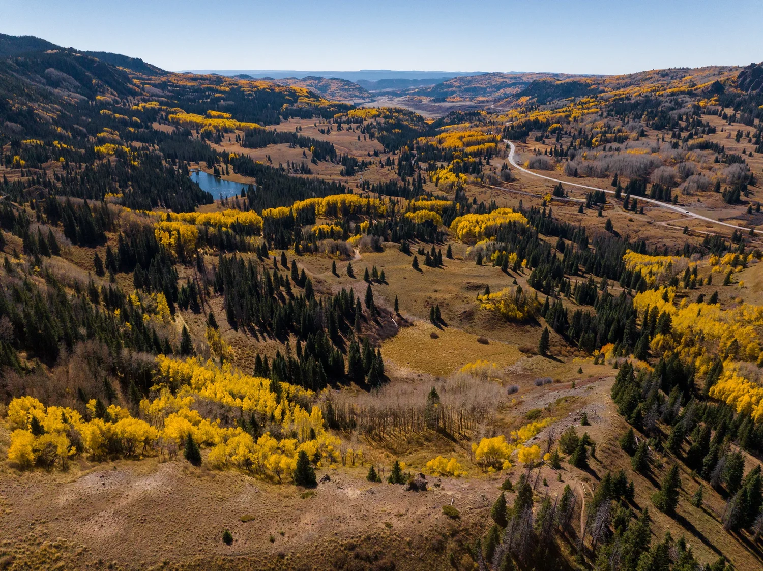 Sangre de Cristo Mountains aerial