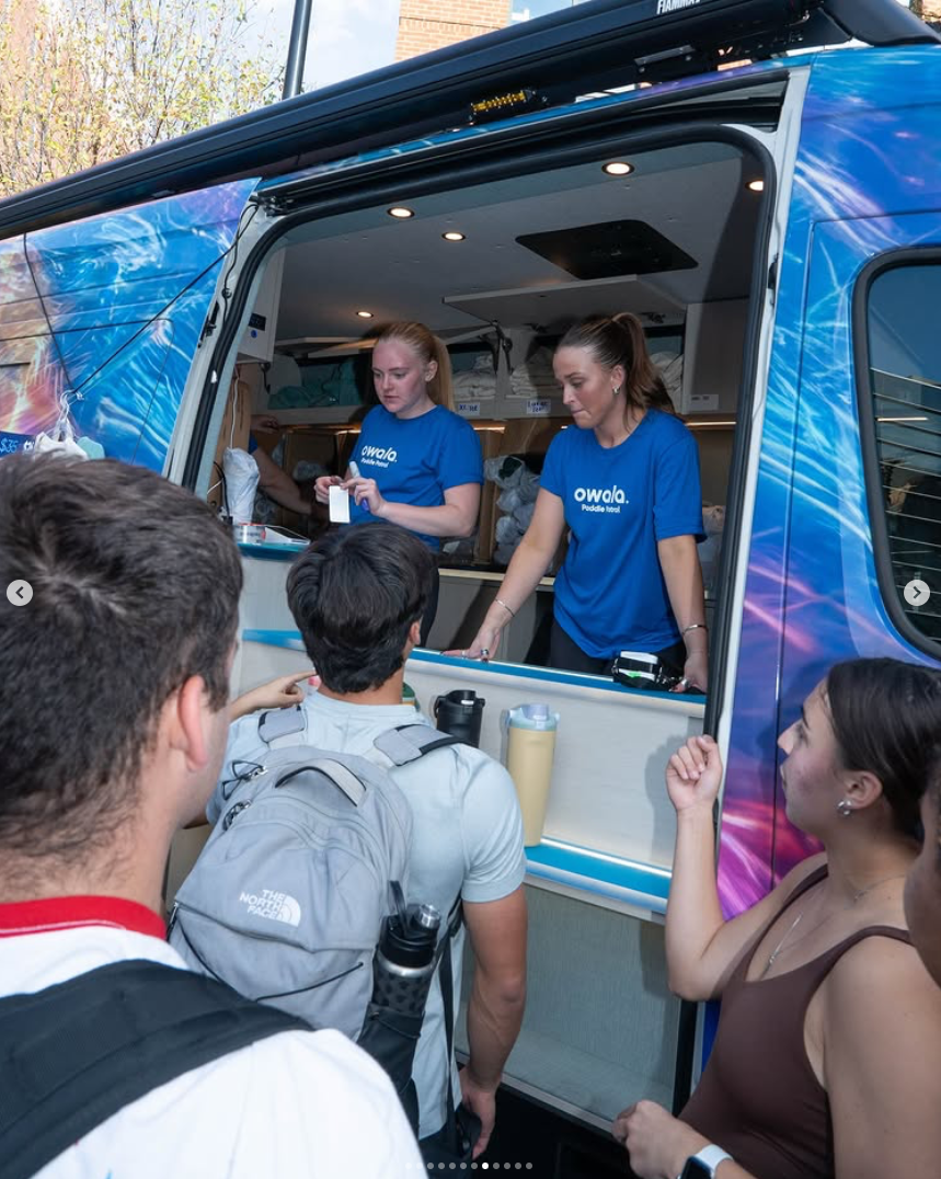 Owala branded court setup