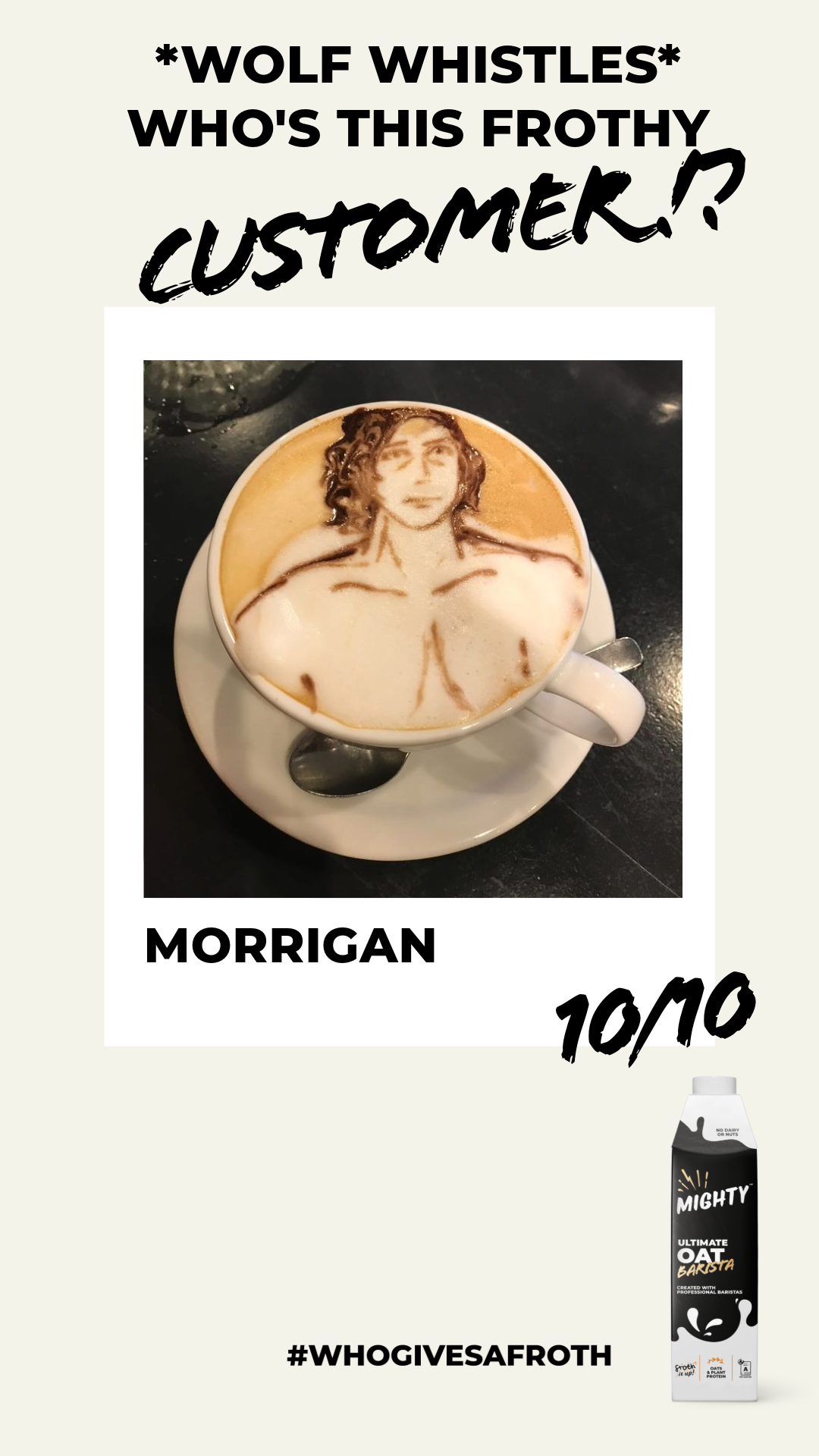 Latte art contest entry