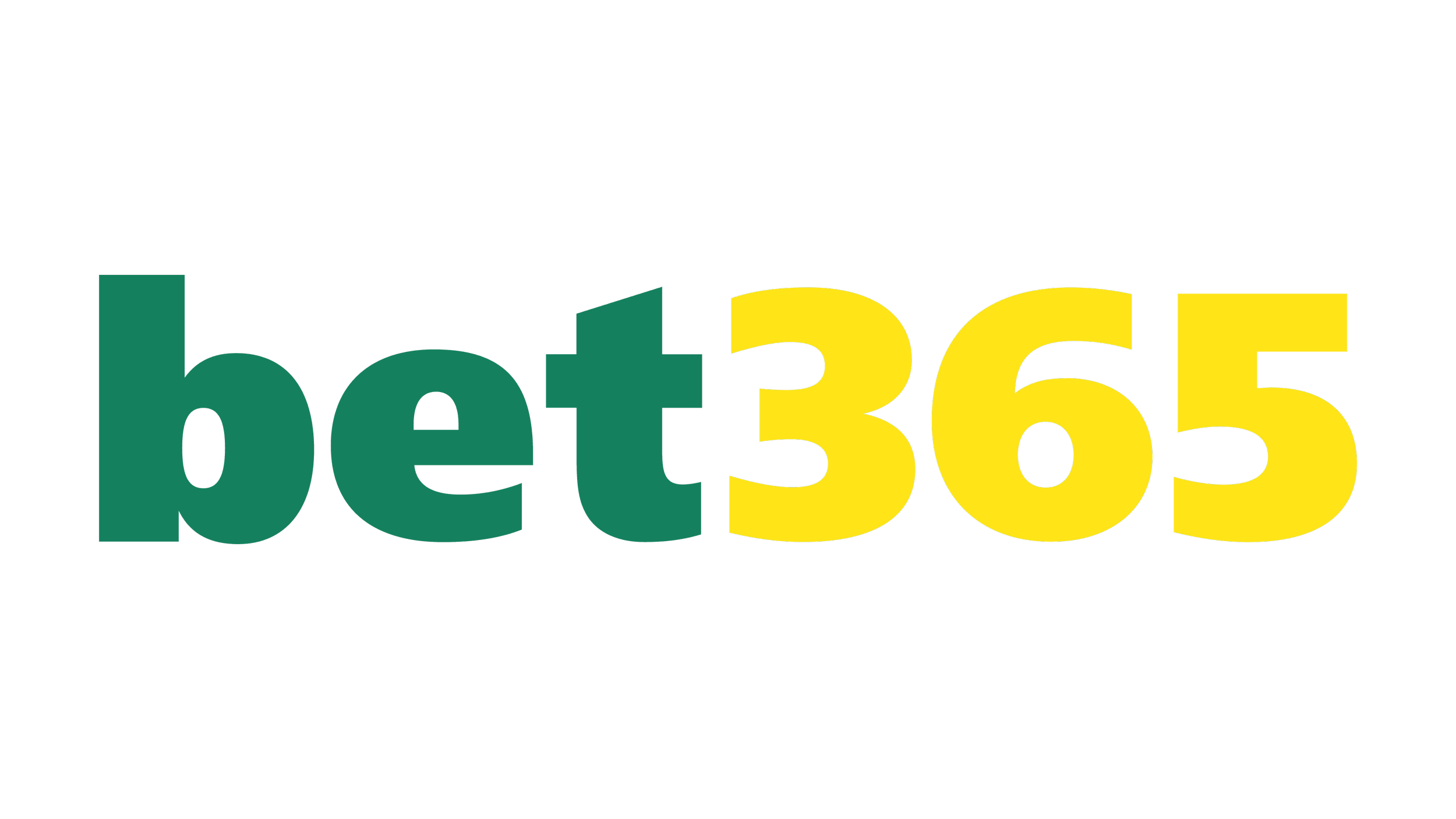 Bold logo with the text 'bet365' in green and yellow colors.