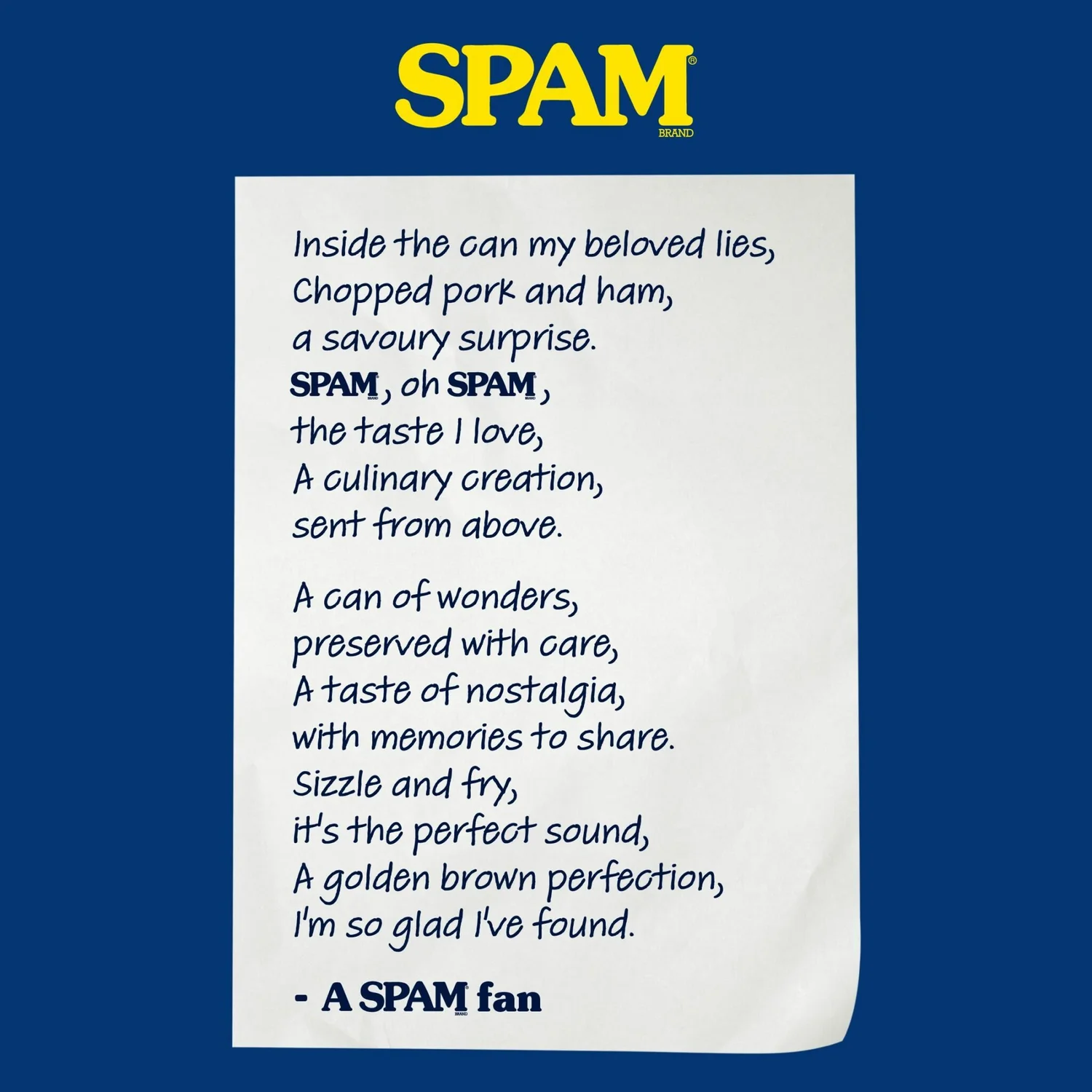 SPAM poetry day content