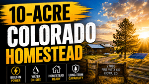 27083 Pine Vista Cir, Kiowa, CO: 10-Acre Colorado Homestead with Built-In Power, Water &amp; Long-Term Capability