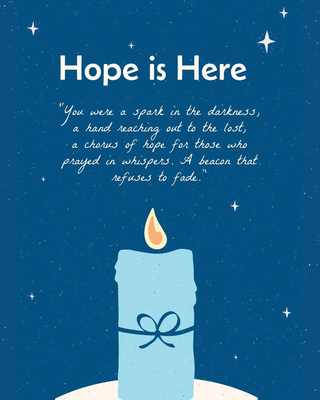Hope is here because of your hero.

Through the Gift of Life, they became a light in the darkness, a quiet strength when hope was needed most. Thank you for honoring life and creating legacy.

As you gather with loved ones, may you feel their presenc